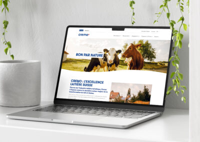 Cremo: Nouveau site web